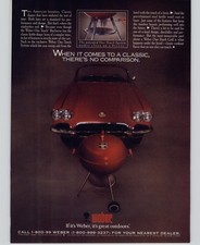 1991 Vintage Print Ad Weber