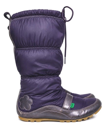 Kickers purple boots mid - kickers,