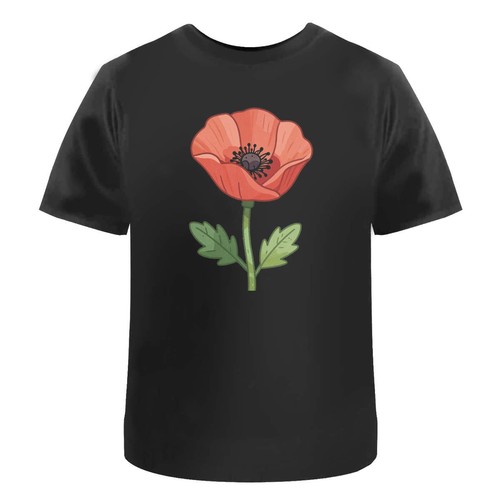 Poppy flower unisex cotton - unisex,