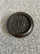 Antique King George V Crane Wolverhampton Cast Iron 1lb Scale Weight
