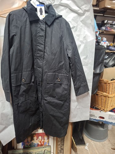 New black elle waxed cotton - new,