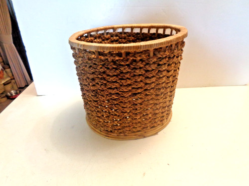 Wicker woven basket - wicker,