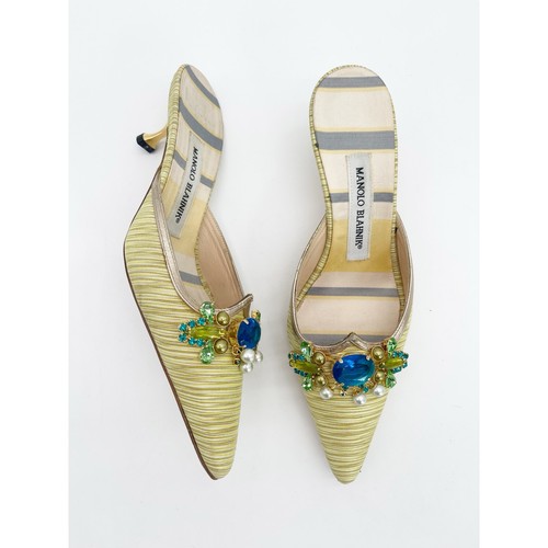 Manolo blahnik retro green - retro,