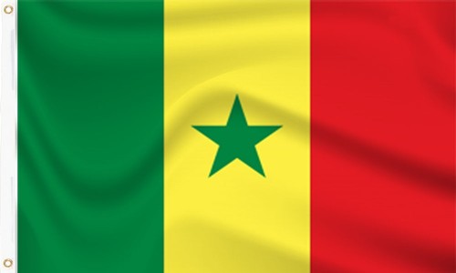 Senegal flag 5ft 3ft - senegal,