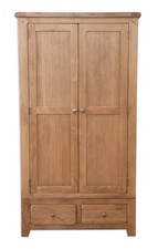 Oak Pine Wardrobe 2 Door 2