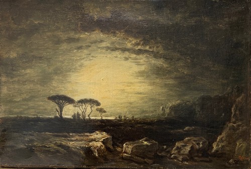 Antique painting felix ziem - painting,