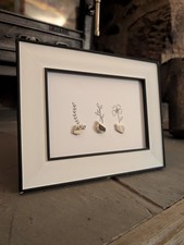 Sea Pottery Flower Art Framed