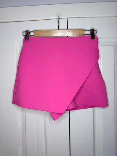 Zara hot pink wrap skort - zara,