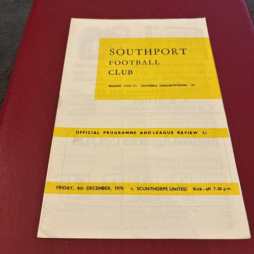 Southport scunthorpe - southport, v