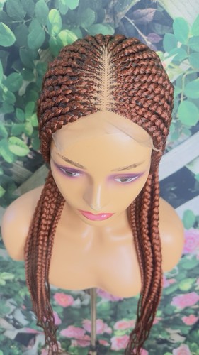 Handmade braided wig - braided, back