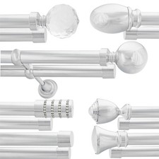 Double Metal Curtain Pole