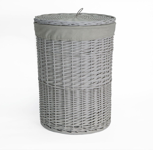 Wicker laundry hamper basket - wicker,