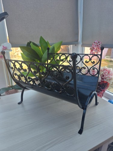Vintage black wrought - vintage, log