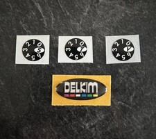 1x Delkim Plus Dome Sticker Label Set - Genuine Replacement for TXI  EV  STD  RX