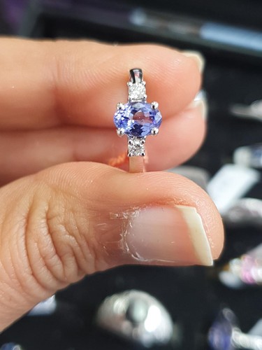 1ct tanzanite diamond ring - 1ct,