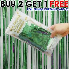 2M-3M FOIL FRINGE TINSEL SHIMMER CURTAIN DOOR WEDDING BIRTHDAY PARTY DECORATIONS