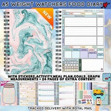Diet Food Diary WEIGHT WATCHERS Planner Tracker Log Book Journal WW- A5 AW