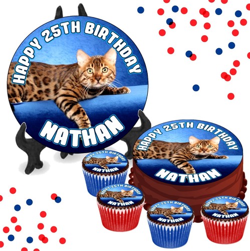 Bengal cat blue personalised - cat,