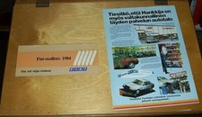 FIAT MALLISTO 1984  RANGE SALES BROCHURE FINLAND PANDA 127 UNO RITMO ABARTH