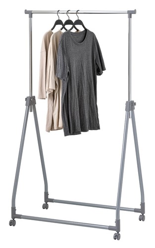 Adjustable chrome clothes - clothes, rack