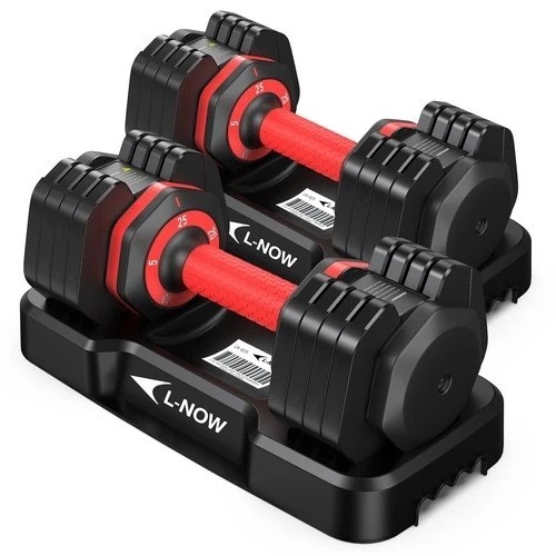 Adjustable dumbbells set 50lb - adjustable,