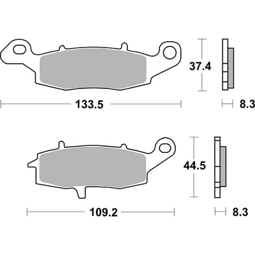Sbs 704rst front racing brake - racing,