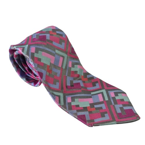 Duchamp london silk tie pink - silk,