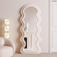 Full Length Mirror, Irregular Wavy Mirror Full Length Wall,Floor Mirror 160x60cm