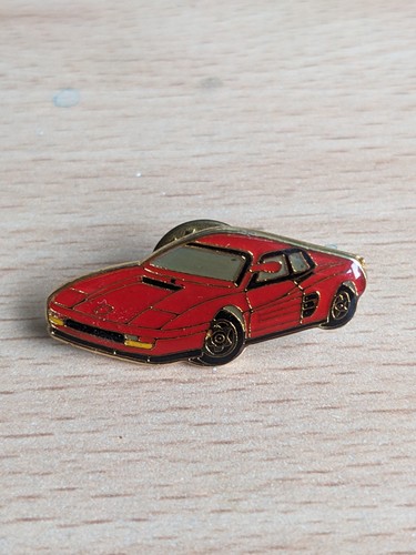 Ferrari testarossa vintage pin - testarossa,