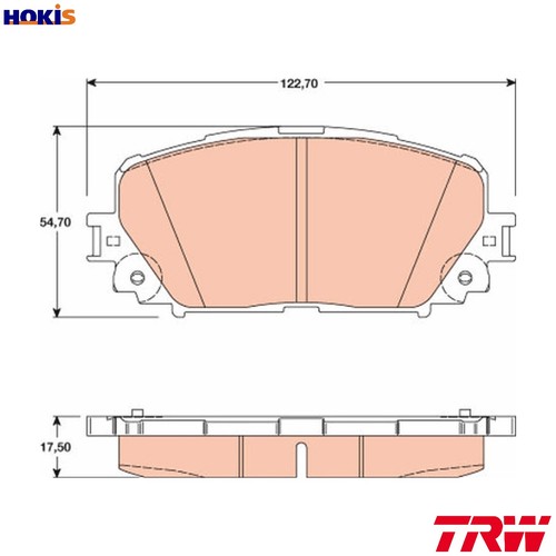 Brake pad set - set, disc