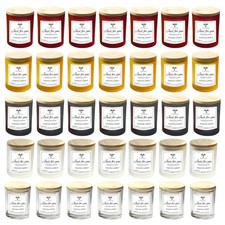 18 Pack 7oz Glass Candle Jars