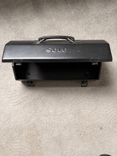 Black metal ammo box - black,