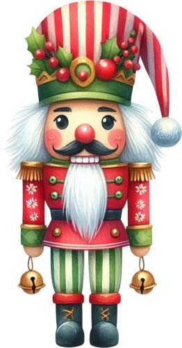 Christmas nutcracker wall art - christmas,