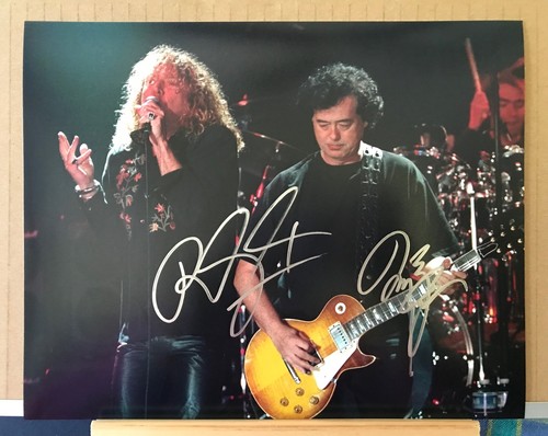 Autograph photo robert plant - -,