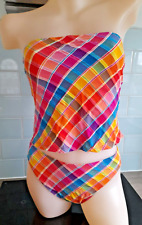 Panache Multi Seersucker Cup Sized Strapless U/W Tankini SW0142