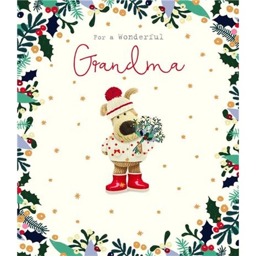Boofle holding winter sprig - boofle,