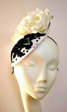 White Black Rose Flower Saucer