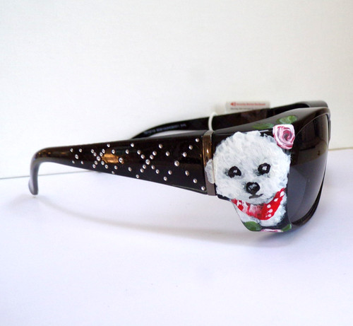 Hand painted bichon frise - hand,