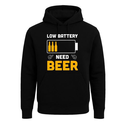 Low battery need beer - low, design
