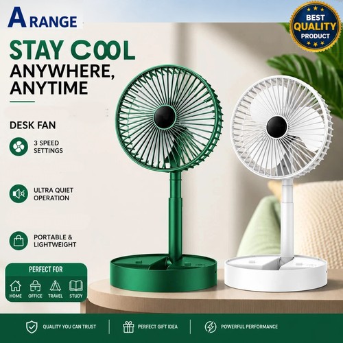 Foldable telescopic desk fan - telescopic,