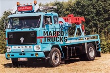 Truck photo Volvo F89 motor truck Belgium blue Eddy & Vincent #e3ws
