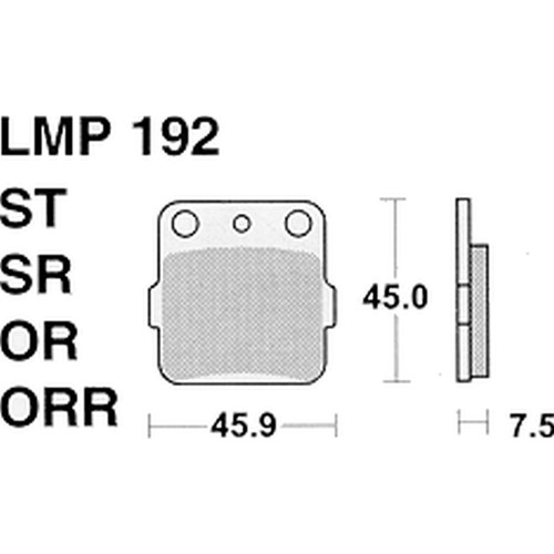 Athena brake pads - athena, yamaha