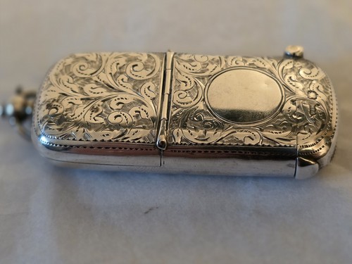 Sterling silver combined vesta - sterling,