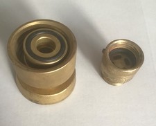 AMERICAN MOTORHOME RV LPG ADAPTOR WITH INTERNAL THREAD ACME TO UK BAYONET