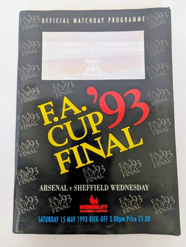 1993 cup final programme - fa,