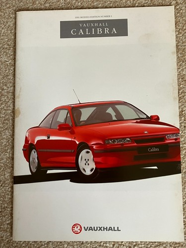 Vauxhall calibra brochre - brochre, 1991