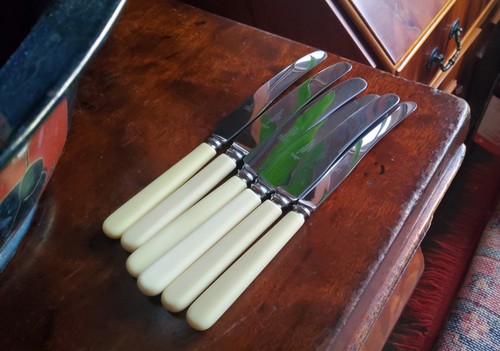 Vintage set faux bone - 6,