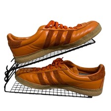 Adidas Topanga Trainers Mens UK 8 Orange Leather Surred B33717 Casuals Gum Sole