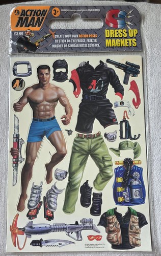 Action man dress magnets - dress,