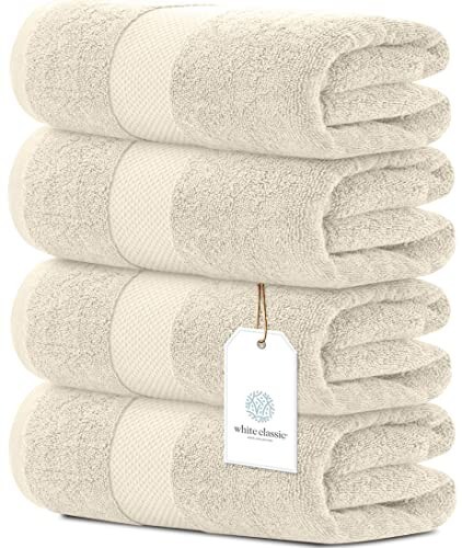 Luxury bath towels cotton - -,